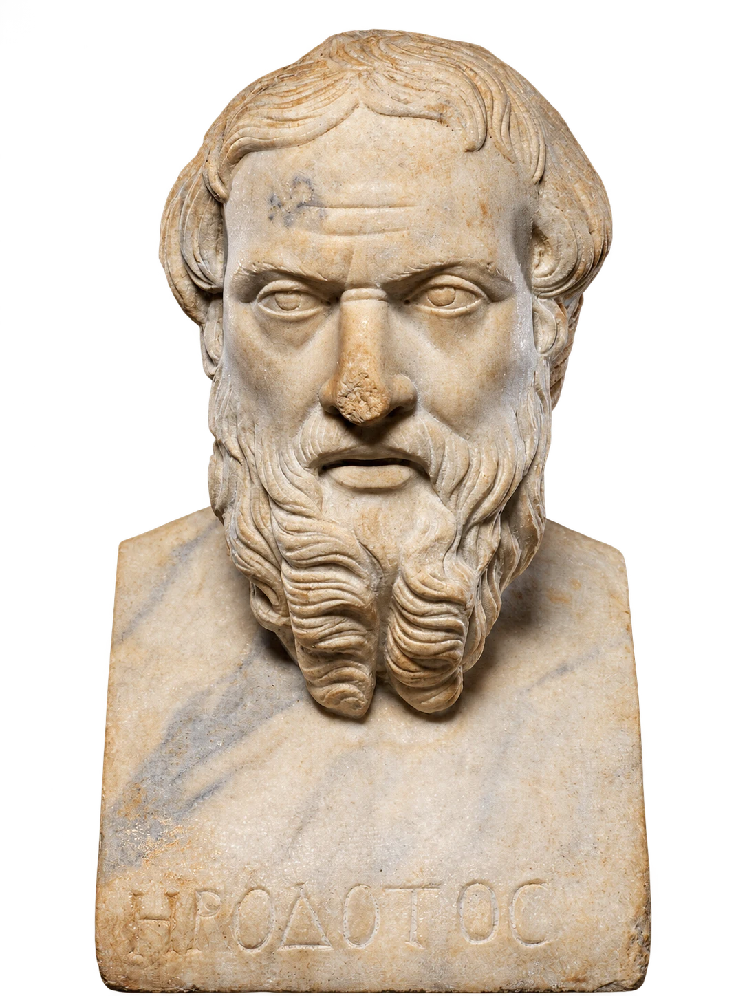 Roman marble bust of Herodotos